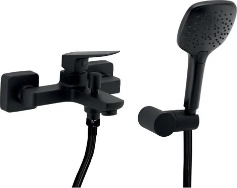 Novaservis Nobless EGO kád csaptelep fürdőkádas készlettel 150 mm fekete matt 43020,5 43020.5