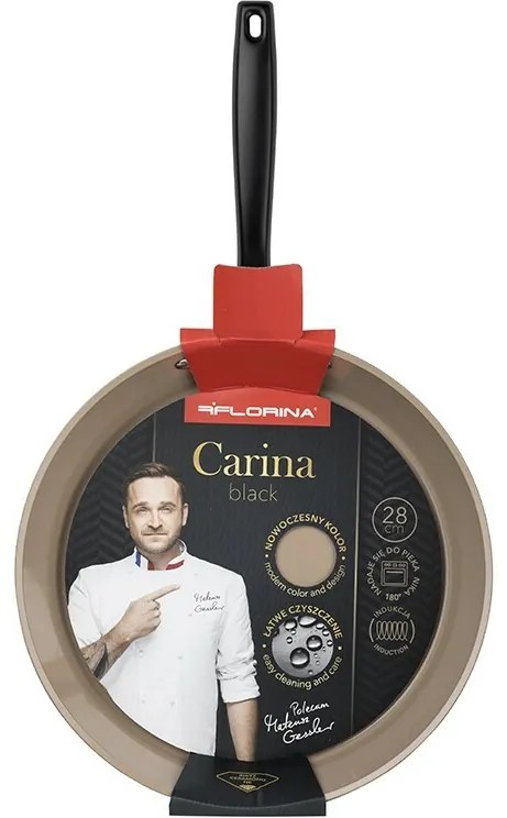 Florina Alumínium serpenyő Carina Black 28 cm, 28 cm átmérőjű