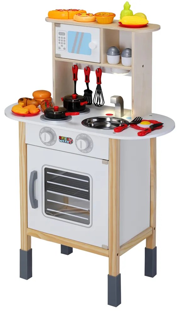 Deuba Gyerek fa játékkonyha - színes
