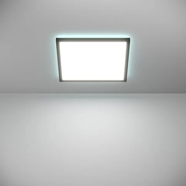 Eglo 901467-LED RGBW Dimmelhető fürdőszobai lámpa ROVITO-Z 17,6W/230V 39x39cm IP44 fekete