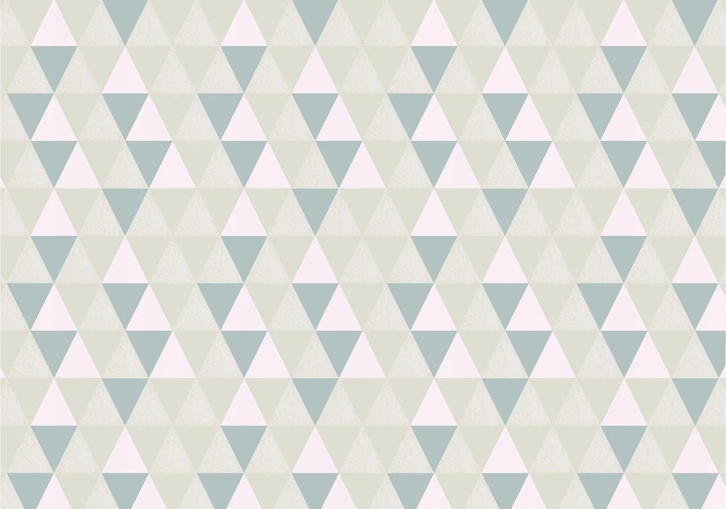 Fotótapéta Pasztell geometrikus háromszögek a nappaliba 312x219 +ragasztó