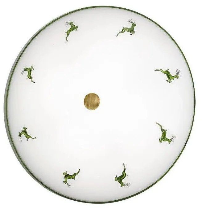 Kolarz 731.U14.4.100-Mennyezeti lámpa NONNA 4xE27/60W/230V pr.54 cm zöld/réz