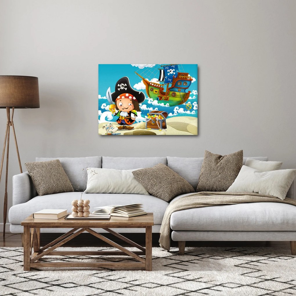 Kép - kalóz kincs (70x50 cm)