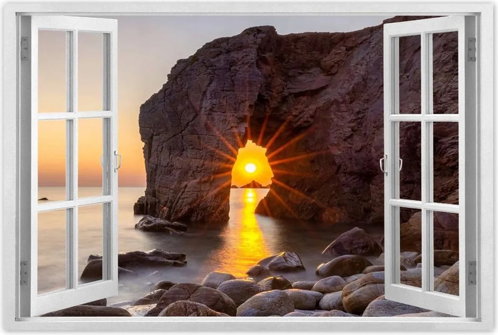 Poszterek 120x80 Naplemente Tenger Sziklák