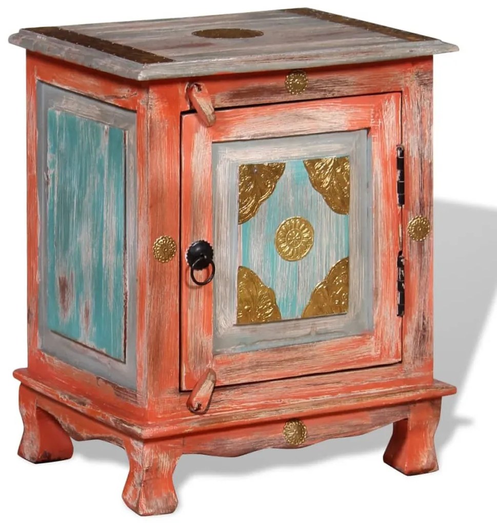 Narancssárga tömör mangófa éjjeliszekrény