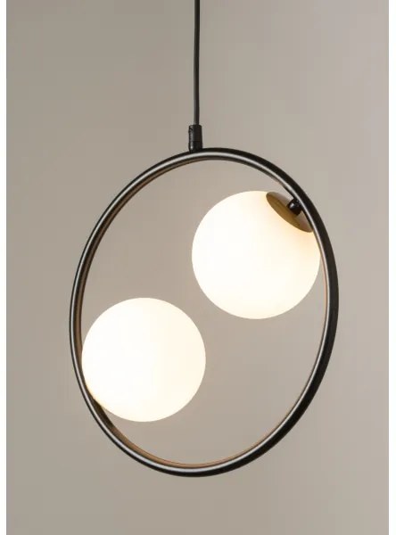 Csillár zsinóron AQUA 2xG9/12W/230V fekete