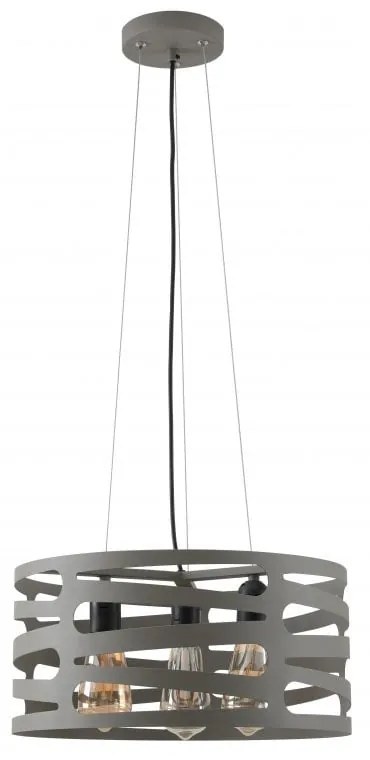 Szürke függőlámpa fém búrával Marisa – GTV