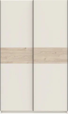 BERNO ruhásszekrény, 120 cm | Kasmír + Jackson hickory tölgy