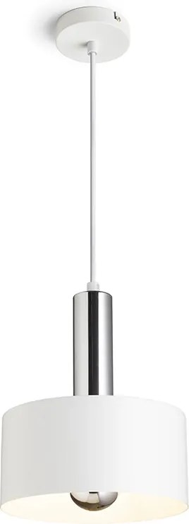 RENDL GIULIA 20 függőlámpa fehér króm 230V LED E27 15W