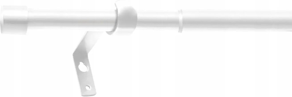 Teleszkópos Függönykarnis Állítható Függönykarnis Szimpla Fém 120-230CM Fehér