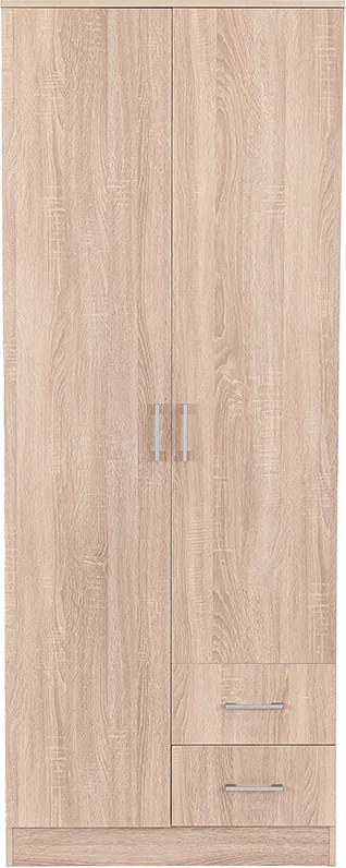 Miami gardróbszekrény 80x205 cm sonoma tölgy-sonoma tölgy