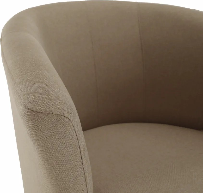 Klub fotel, bézs anyag, CUBA