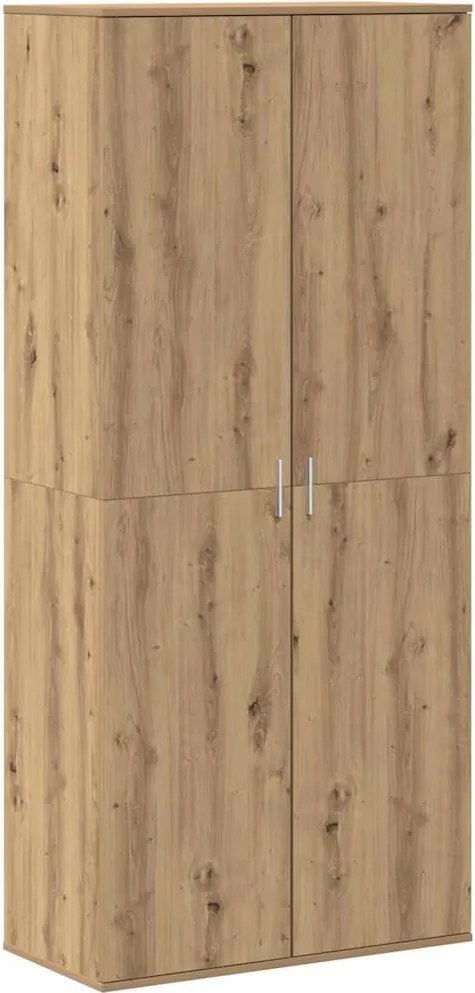 vidaXL Magasító polcokkal kézműves tölgy 80 x 39 x 178 cm Faanyag