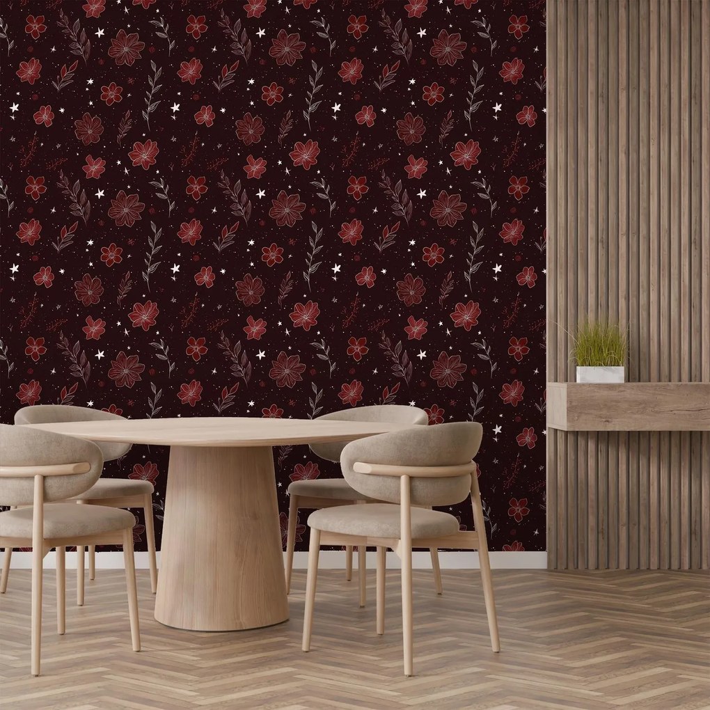 Fotótapéta - Bordó minta (147x102 cm)