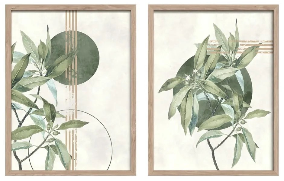 Kép szett 2 db-os 30x40 cm Green – Styler