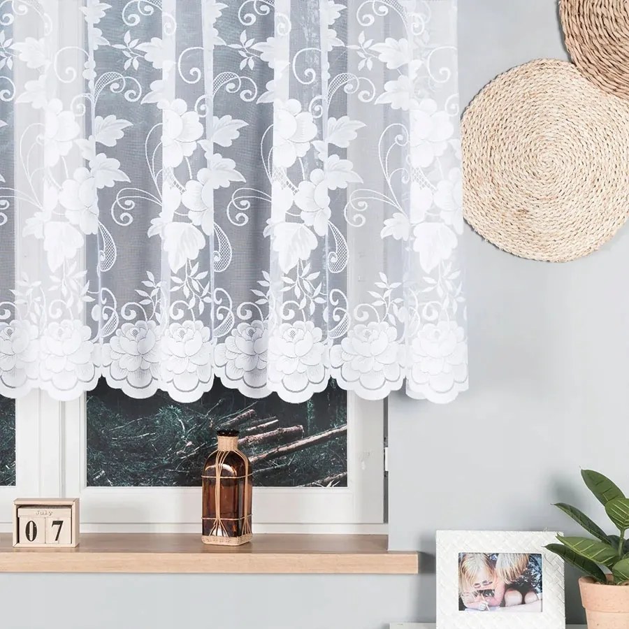 Függöny Meteráru Zsakárd Fehér 130cm