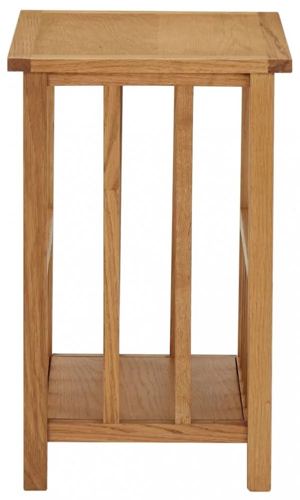 tömör tölgyfa magazinasztal 45 x 35 x 55 cm