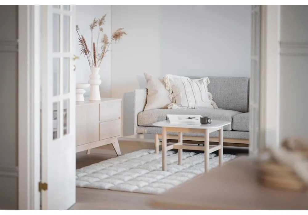 Bővíthető étkezőasztal tölgyfa dekoros asztallappal 190x90 cm Yumi - Rowico