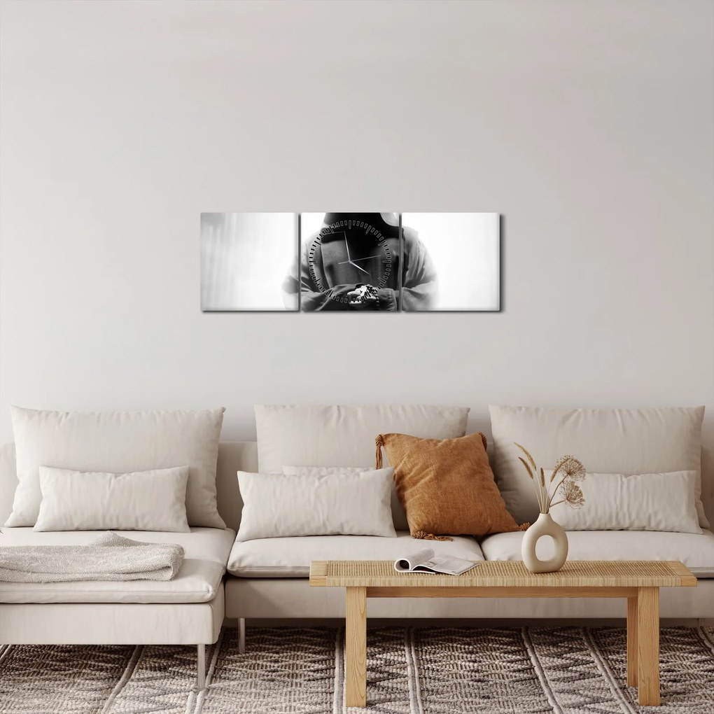 Kép - Egy szerzetes egy kolostorban (órával) (90x30 cm)