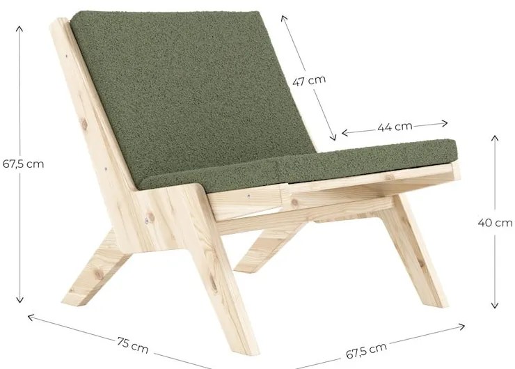 Sötétkék fotel Sway – Karup Design