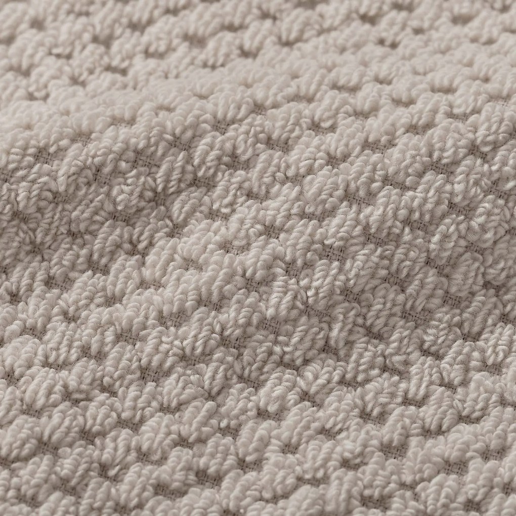 Goldea pamut frottír törölköző / fürdőlepedő micro pure - szürkésbarna 70 x 140 cm