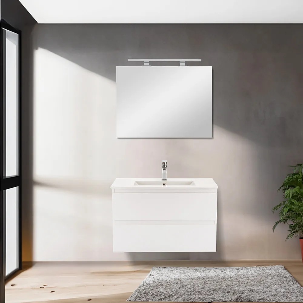 Vario Forte 80 alsó szekrény mosdóval fehér-fehér