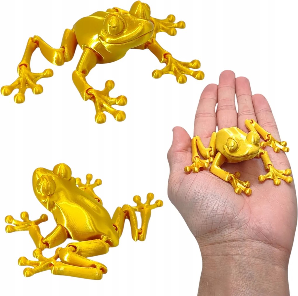 Mozgatható Mini Béka, Csuklós Béka, Mozgatható Figura