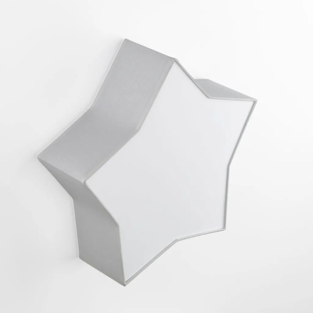 TK LIGHTING 6972 STAR Ernyős Mennyezeti Lámpa Fehér, Szürke E27 IP20