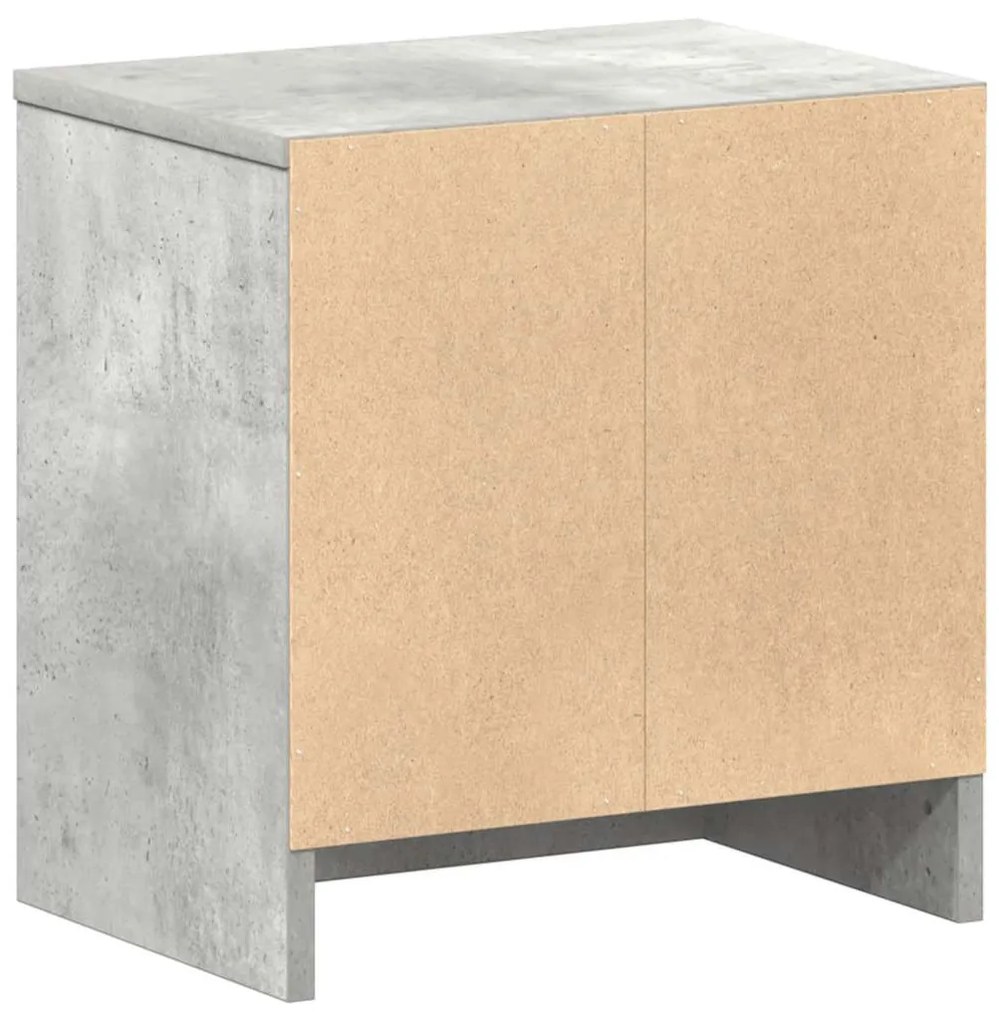 2 db betonszürke éjjeliszekrény fiókkal 39x28x41 cm
