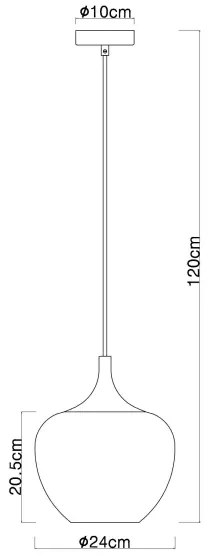 Globo 15548HG - Csillár zsinóron MAXY 1xE27/60W/230V réz