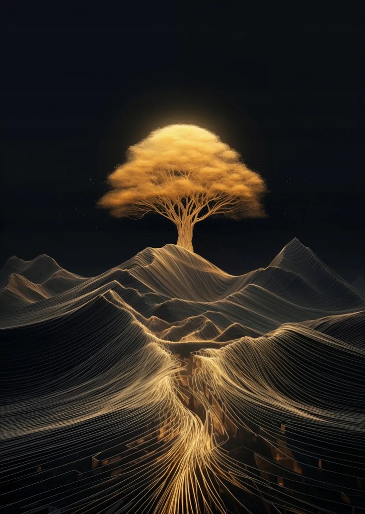 Poszter 67,5x95cm Energiafa