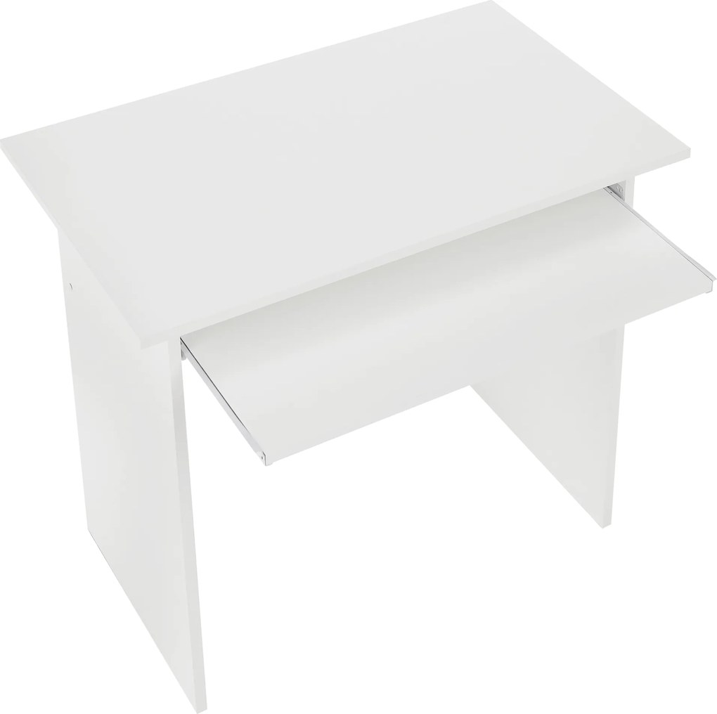 PC asztal, fehér, VERNER NEW