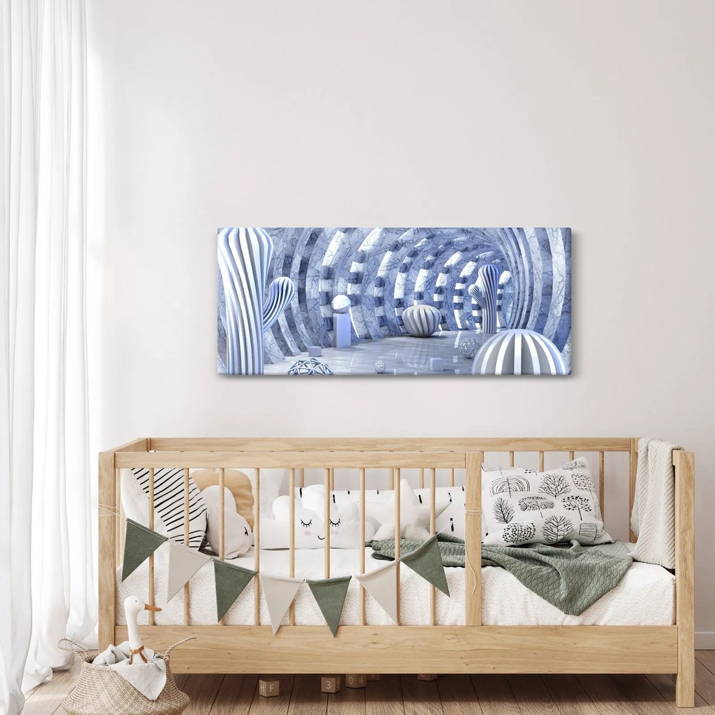 Kép - 3D absztrakció (120x50 cm)