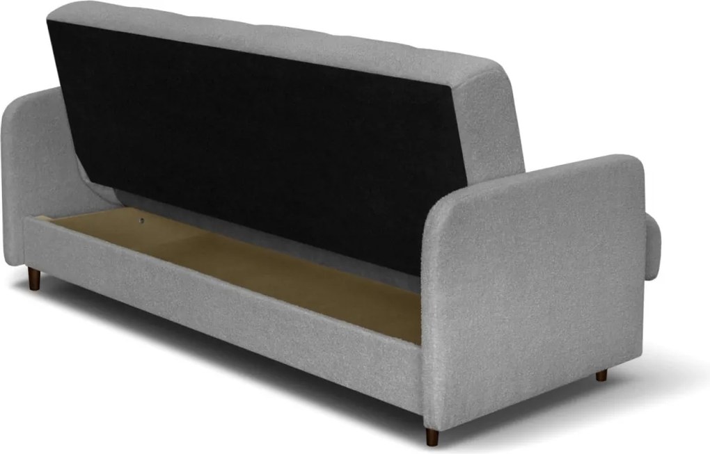 TIVOLI ágyazható kanapé szürke bouclé