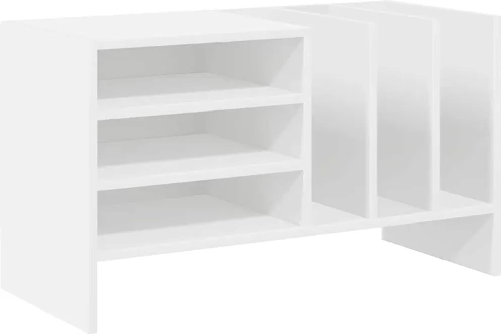 vidaXL Hanglemez szekrény polcokkal Fehér 78,5 x 35 x 45 cm Faanyag
