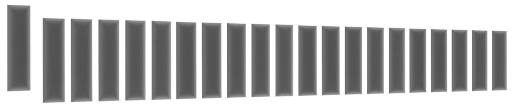 Kárpitozott panel 20 db. Quadra 210x90x60 cm (szürke). 1052011