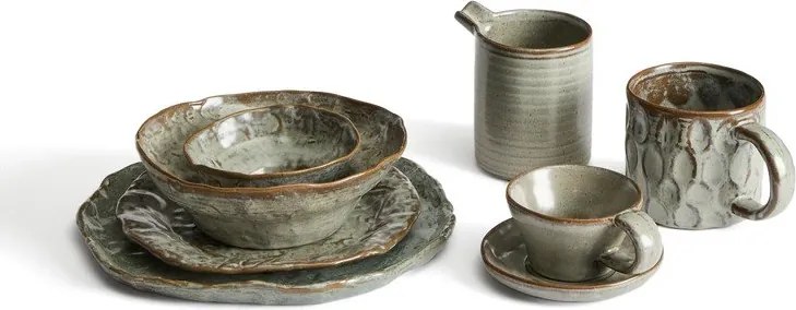 Szürke kerámia desszertes tányér ø 21 cm Alenia – Kave Home