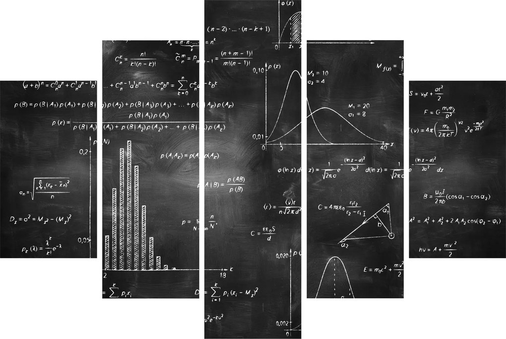 Kép - szerelem, számok (150x105 cm)
