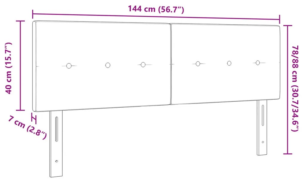LED Fejtámla Gombos Ráncolt Világosszürke 72 cm Szövet