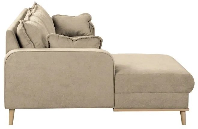 Bézs sarokkanapé (bal oldali) Beata – Ropez