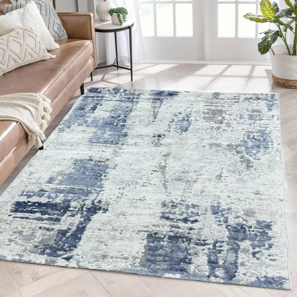 Veston 51263 kék modern szőnyeg 60x110 cm