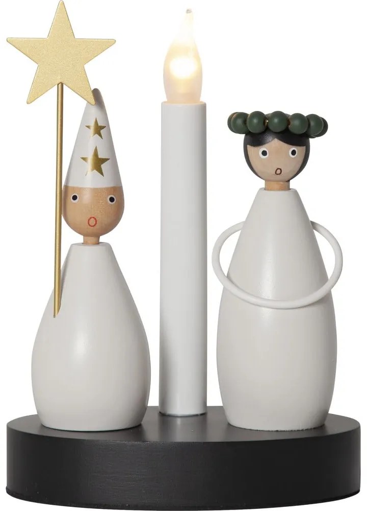 Fekete-fehér fénydekoráció karácsonyi mintával Christmas Joy – Star Trading