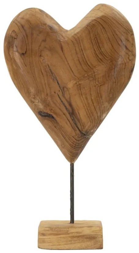 Dobu szobor teak 25x12x45cm