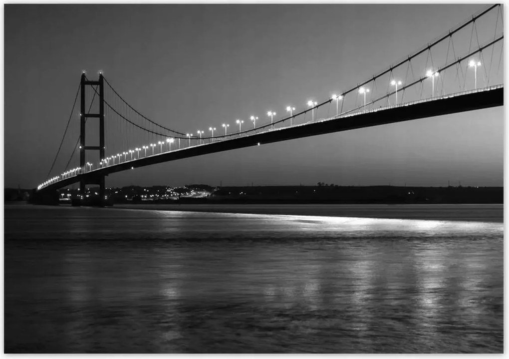 Poszterek 100x70 Éjszakai kép a hídról