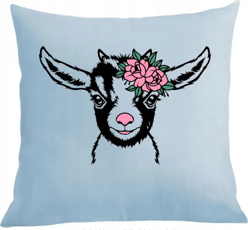 Párna+párnahuzat nyomott mintás Aranyos kis bárány