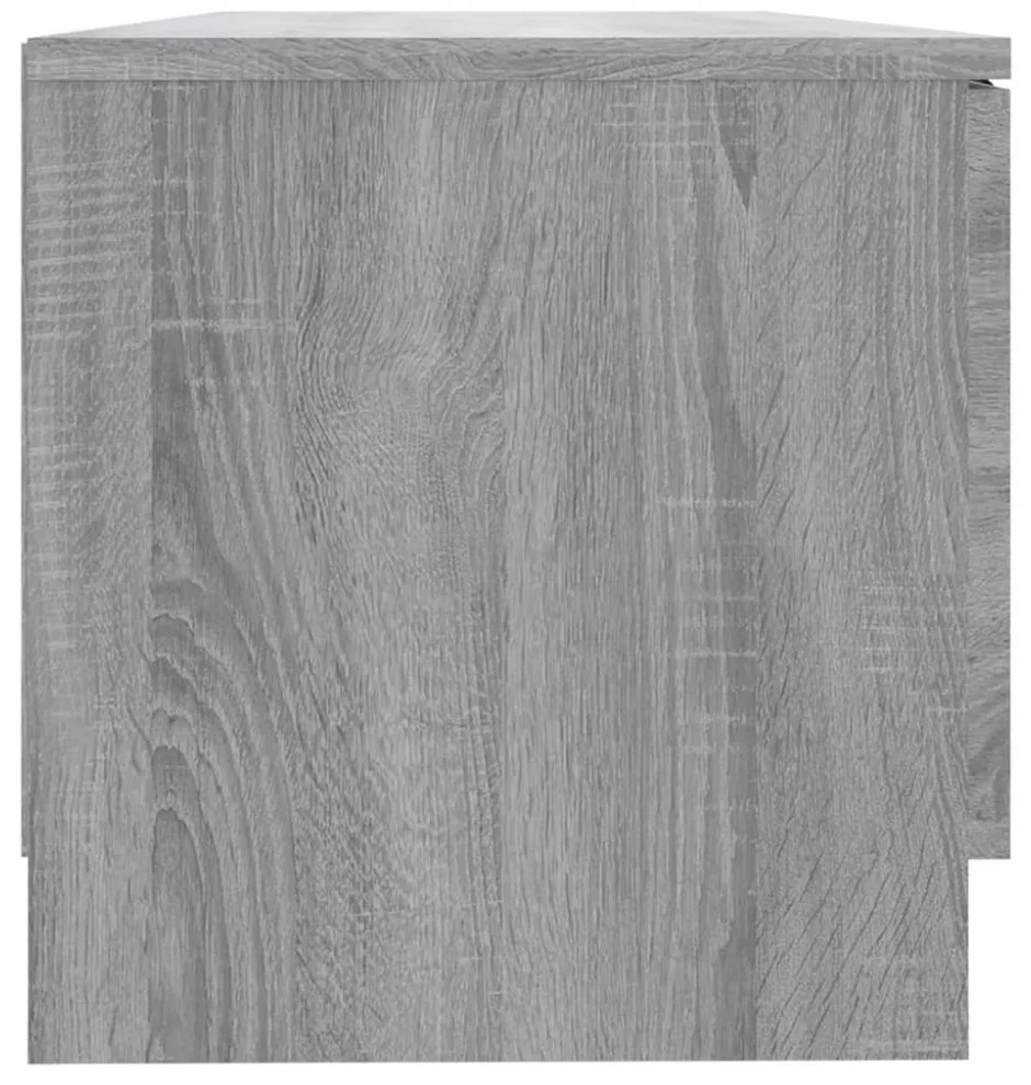 2 db szürke sonoma színű szerelt fa TV-szekrény 80x35x36,5 cm