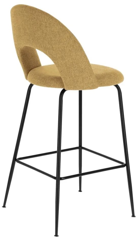 Mustársárga bárszék szett 4 db-os (ülésmagasság 63 cm) Mahalia – Kave Home