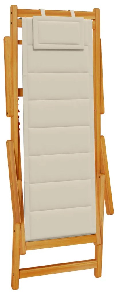 2 db-os Összecsukható Strandfotel Taupe Tömör Akácfából &amp; Textilénből
