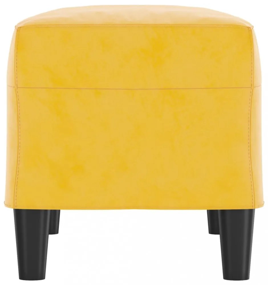 sárga bársony pad 70x35x41 cm