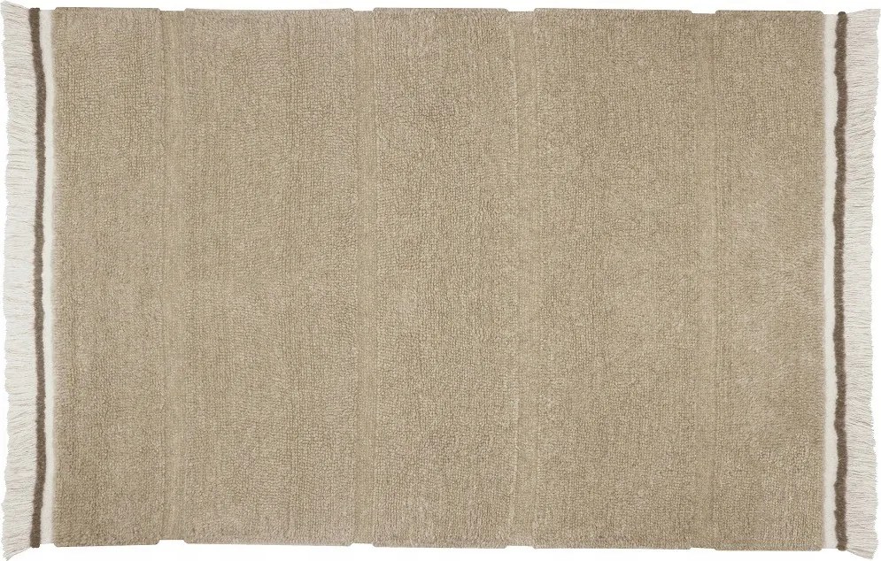 Lorena Canals Steppe Beige gyapjú szőnyeg 120x170 cm nappaliba és hálószobába